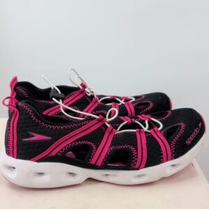 Speedo‎ Hydro Comfort 4.0 Lace-Up Waterproof Athletic Sneakers Black Pink Size 8